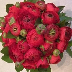 Червен булчински букет – избор на цветя, декорация, красиви комбинации